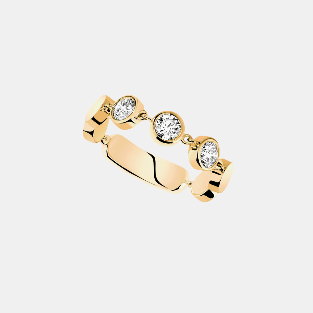 Bague D-Vibes MM Or jaune Diamant 0.43ct