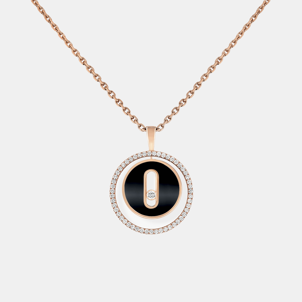 Collier Lucky Move SM Or rose Mixte 0.2ct