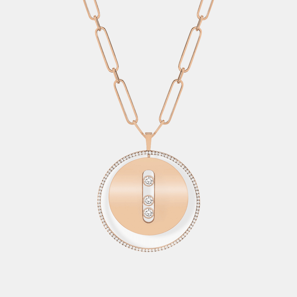 Collier Lucky Move LM Or rose Diamant 1.69ct