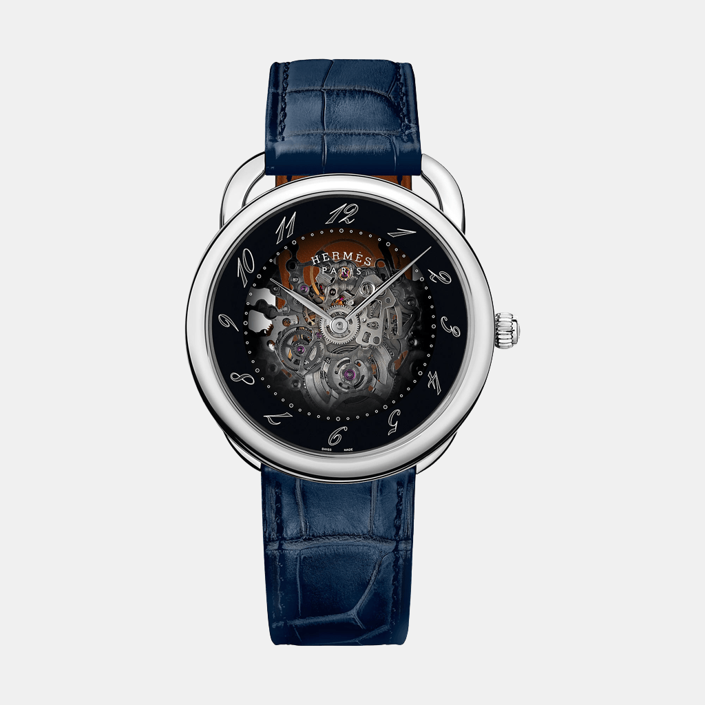 Montre Arceau Squelette, 40 mm Mécanique Acier  