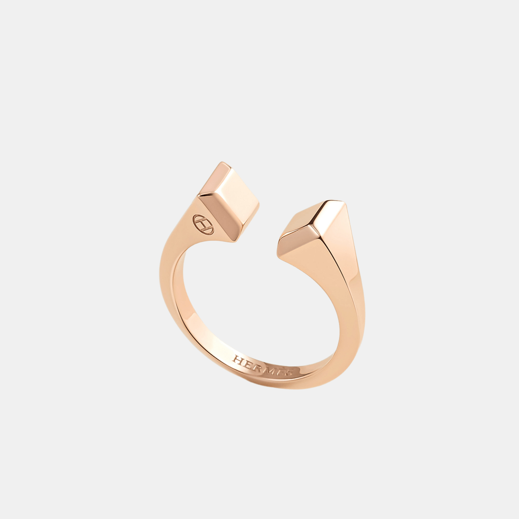 Bague Clou de forge Grand modèle Or rose