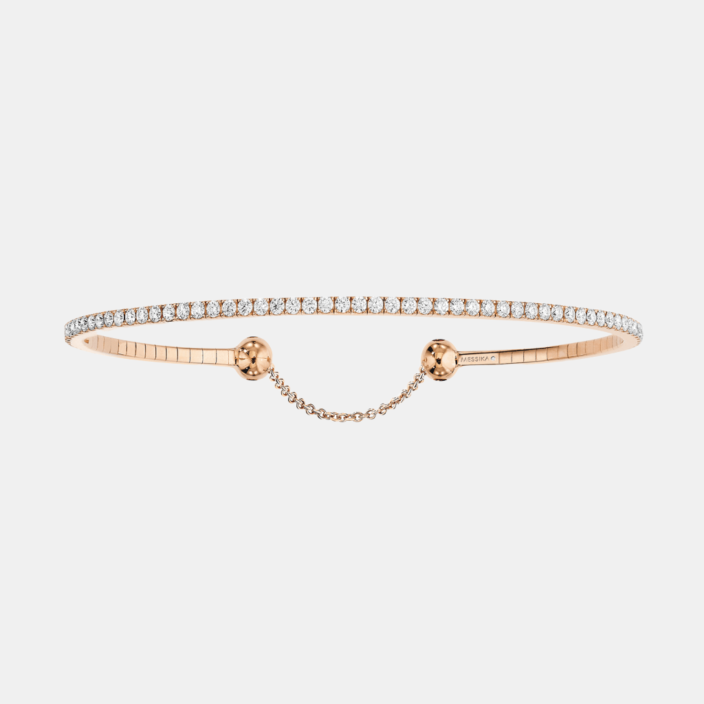 Bracelet Skinny Or rose Diamant 1.6ct