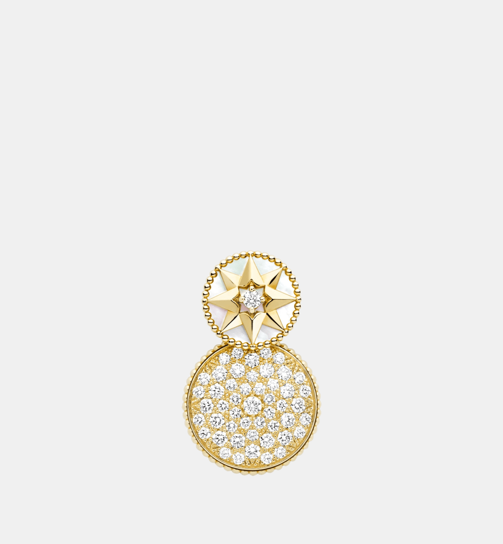 Boucles d'oreilles Rose des Vents Or jaune Diamant 1.35 ct