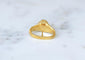 Serre-foulard ouvrant Bacchus et Bacchantes en or jaune 18 kt 58 Facettes