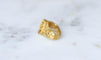 Serre-foulard ouvrant Bacchus et Bacchantes en or jaune 18 kt 58 Facettes