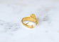Serre-foulard ouvrant Bacchus et Bacchantes en or jaune 18 kt 58 Facettes