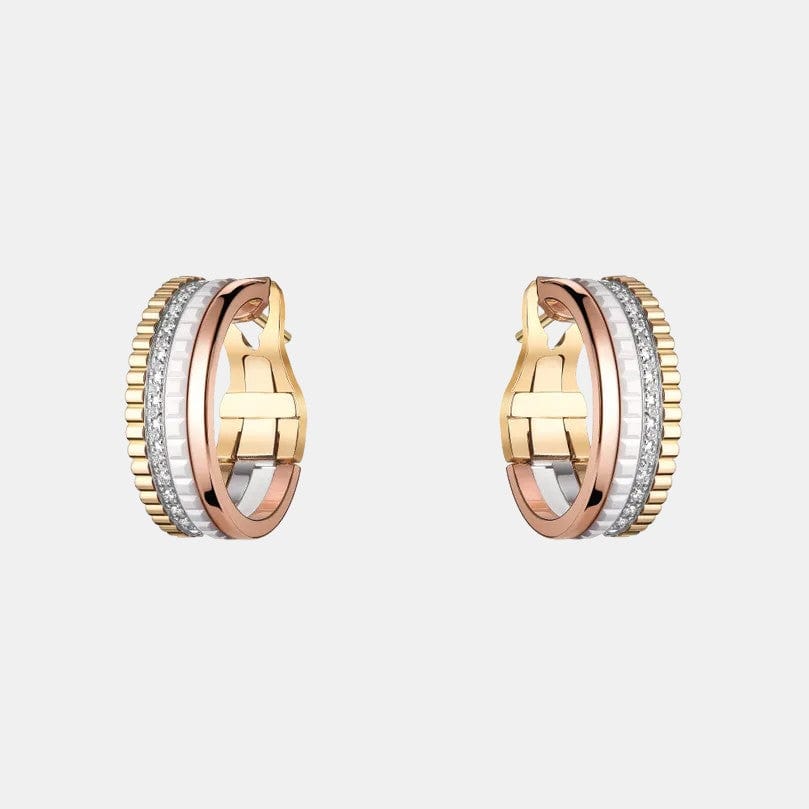Boucles d'oreilles Quatre Or Diamant 0.36ct