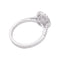Bague 52 Bague entourage en or blanc avec diamant 1,26 ct et diamants 58 Facettes 33900
