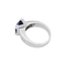 Bague 53 Bague en or blanc 750 sertie d’un saphir et diamants 58 Facettes 34263