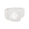 Bague 52 Bague chevalière Art déco en or blanc avec diamant 1,01 ct 58 Facettes 33844