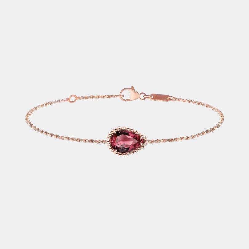 Bracelet Serpent Bohème Or rose S motif Grenat 2.13ct
