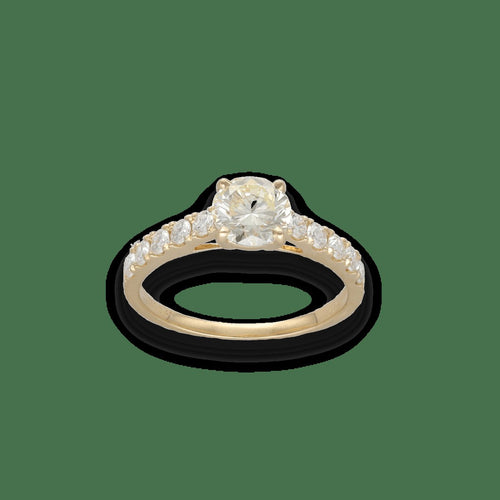 Bague 53-54 Solitaire - Bague en or jaune 18k et diamants 1,00 ct 58 Facettes FB11203-FB11065