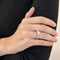 Bague 52-53 Solitaire - Bague en or gris 18 carats avec diamants 1,02 ct 58 Facettes FB08338