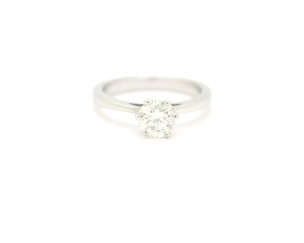 Bague 57 Bague solitaire - Diamants 1,22 ct en or blanc 18 ct 58 Facettes 13075