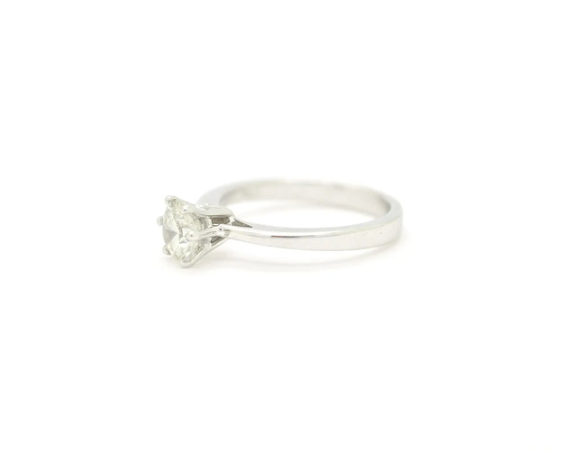 Bague 57 Bague solitaire - Diamants 1,22 ct en or blanc 18 ct 58 Facettes 13075