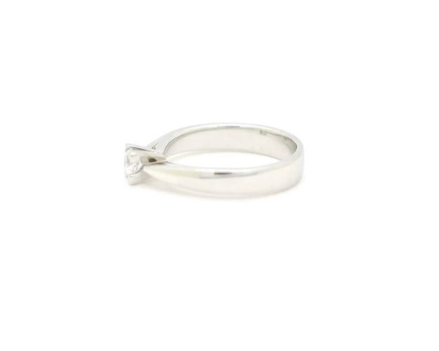 Bague Bague solitaire en or blanc 18 ct avec diamant 0,18 ct 58 Facettes 13329