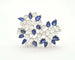 Broche Broche en or blanc 18 kt avec diamants et saphirs 58 Facettes 8226