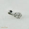 Pendentif Pendentif en or blanc 14 carats en forme de fleur, diamants 58 Facettes 2313