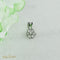 Pendentif Pendentif en or blanc 14 carats avec diamants 58 Facettes 2313