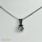 Pendentif Pendentif en or blanc 14 carats avec diamants 58 Facettes 2313
