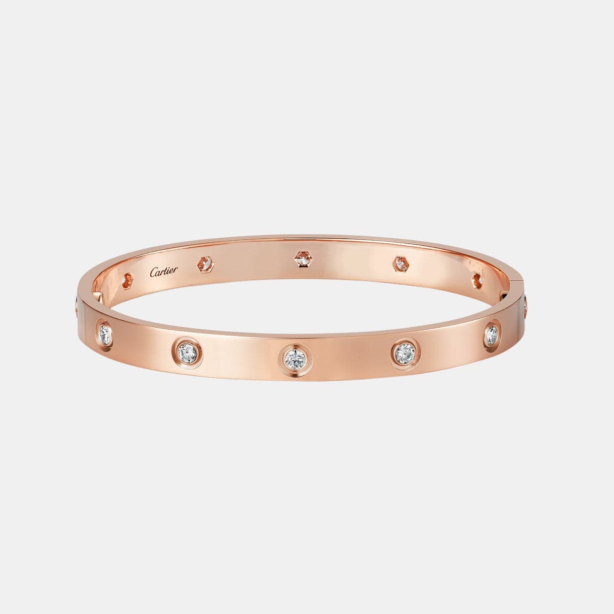 Bracelet LOVE Or Rose 10 Diamants