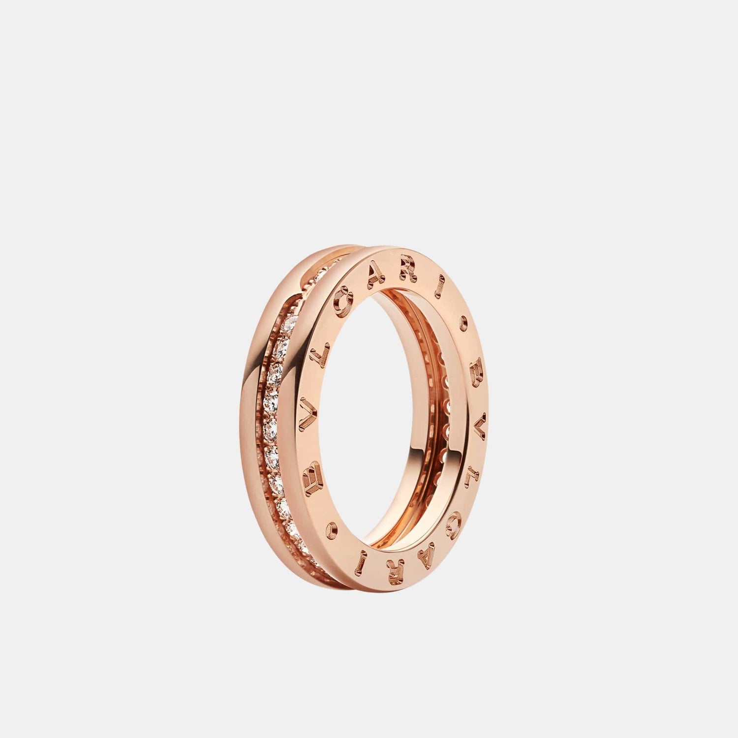 Bague B.Zero1 Or rose Diamant 0.4ct