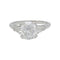 Bague 53 Bague solitaire en platine 950 avec diamant 2 ct et poires 58 Facettes 31592