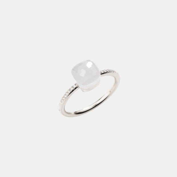 Bague Nudo Or blanc Quartz 4.9ct
