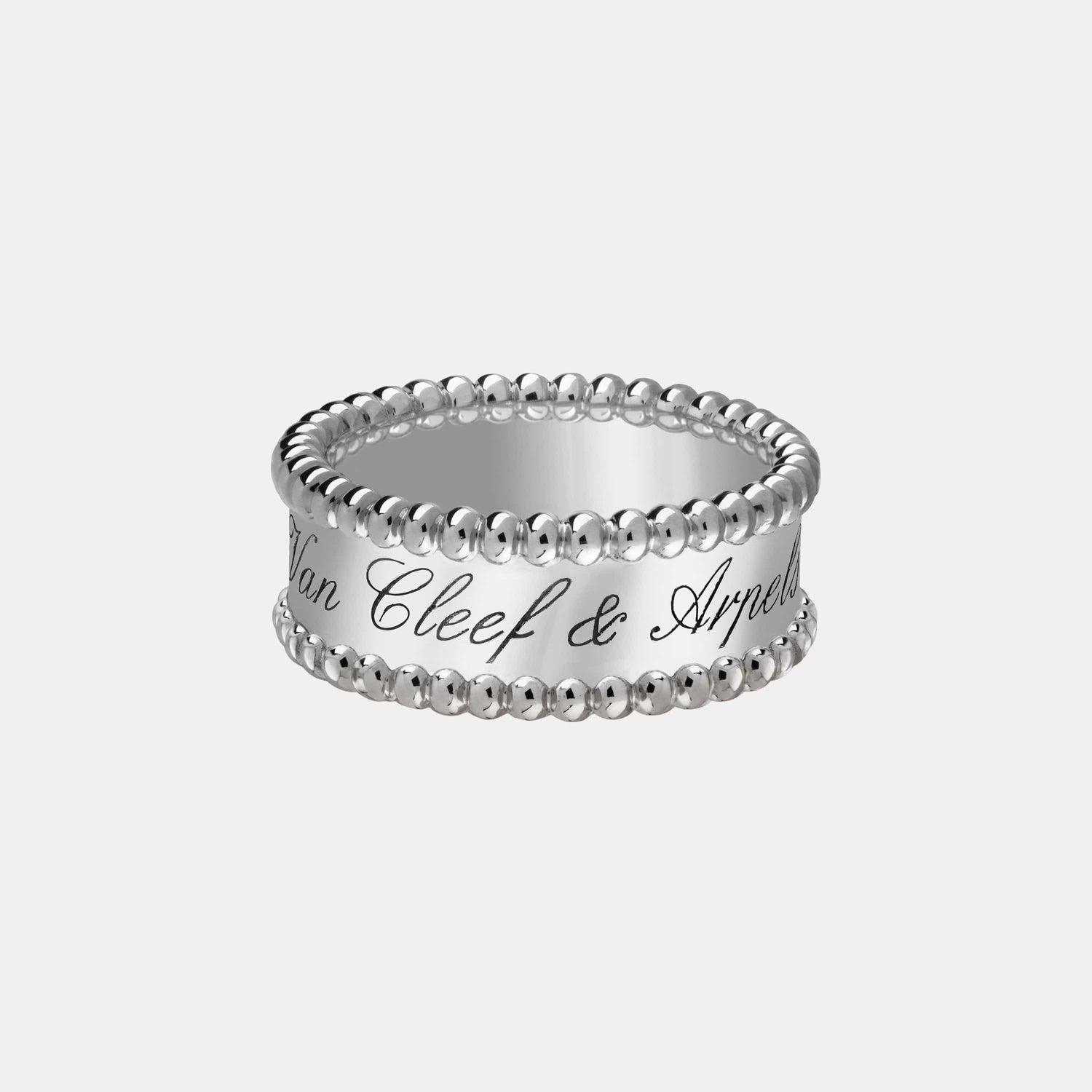 Bague Perlée Or blanc  