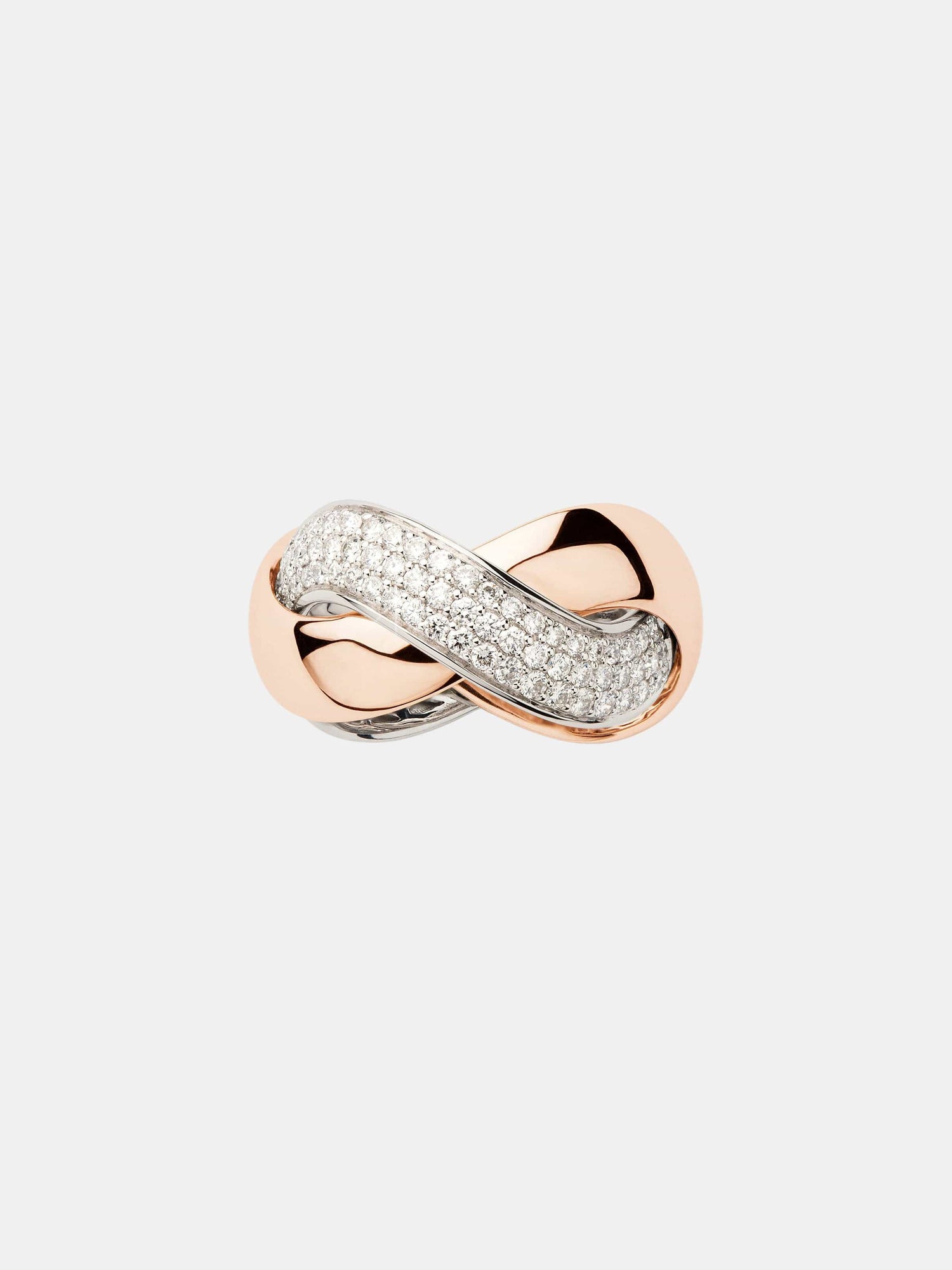 Bague Tresse Or Diamant 0.5ct