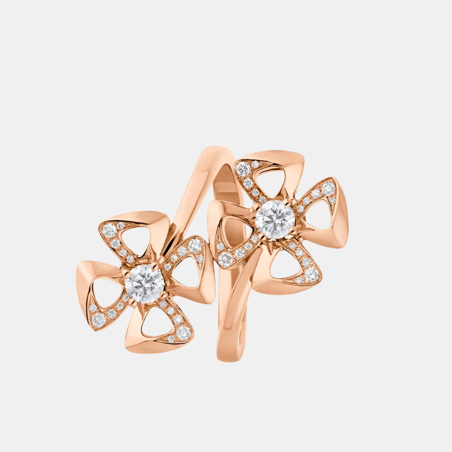 Bague Fiorever Or rose Diamant 0.3ct