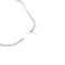 Collier Collier cravate en or blanc 750 serti de diamants et perle de culture 58 Facettes 34935