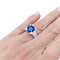 Bague 53 Bague en or blanc 750 sertie d’un saphir et diamants 58 Facettes 34263