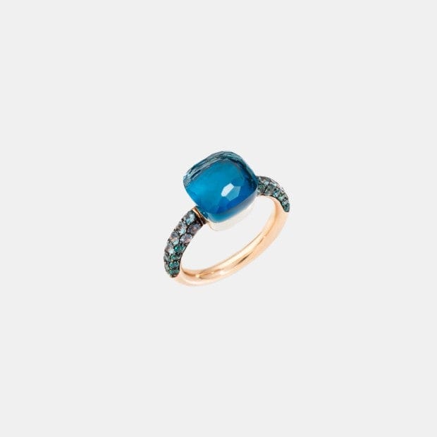 Bague Nudo Or rose Topaze