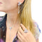 Bague 55 Cartier Caresse d’Orchidées - Bague en or blanc 750 diamants et pierres fines 58 Facettes 33024
