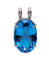 Pendentif Cœur de l’Océan - Pendentif en or blanc 18K topaze bleue et diamants 58 Facettes BO220338/COEURDELOCEAN