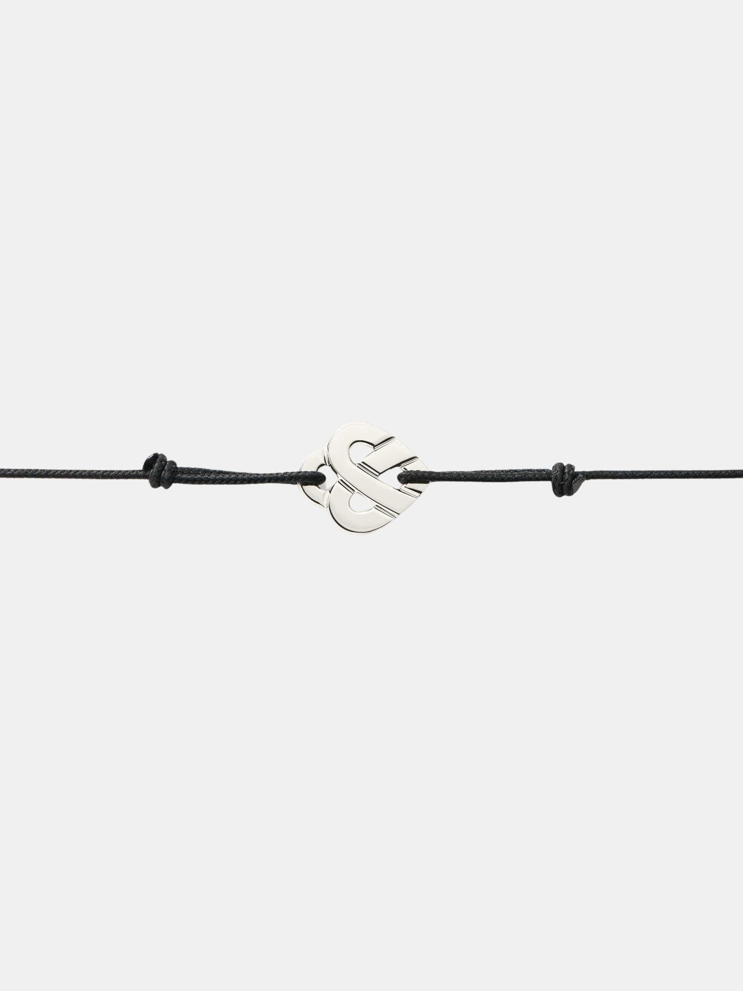 Bracelet Coeur Entrelacé Or blanc 