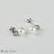 Boucles d'oreilles Boucles d'oreilles puces - Perles et diamants en or blanc 585 58 Facettes 2305