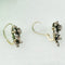 Boucles d'oreilles Boucles d’oreilles pendantes géorgiennes - Motif floral en or 14 carats et diamants taille rose 58 Facettes 180