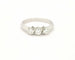 Bague Bague trilogy en or blanc 18 ct avec diamants 0,60 ct 58 Facettes 8749