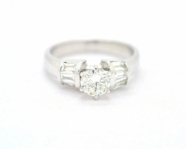 Bague Bague solitaire - Diamant 0,80 ct en or blanc 18 carats 58 Facettes 8753