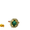 Bague 54 Bague marguerite or jaune émeraude diamants 58 Facettes 7302