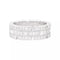Bague 48 Cartier Tank Française - Bague en or blanc sertie de diamants 58 Facettes 33676