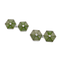 Boutons de manchette Boutons de manchette jade néphrite et platine. 58 Facettes 34665