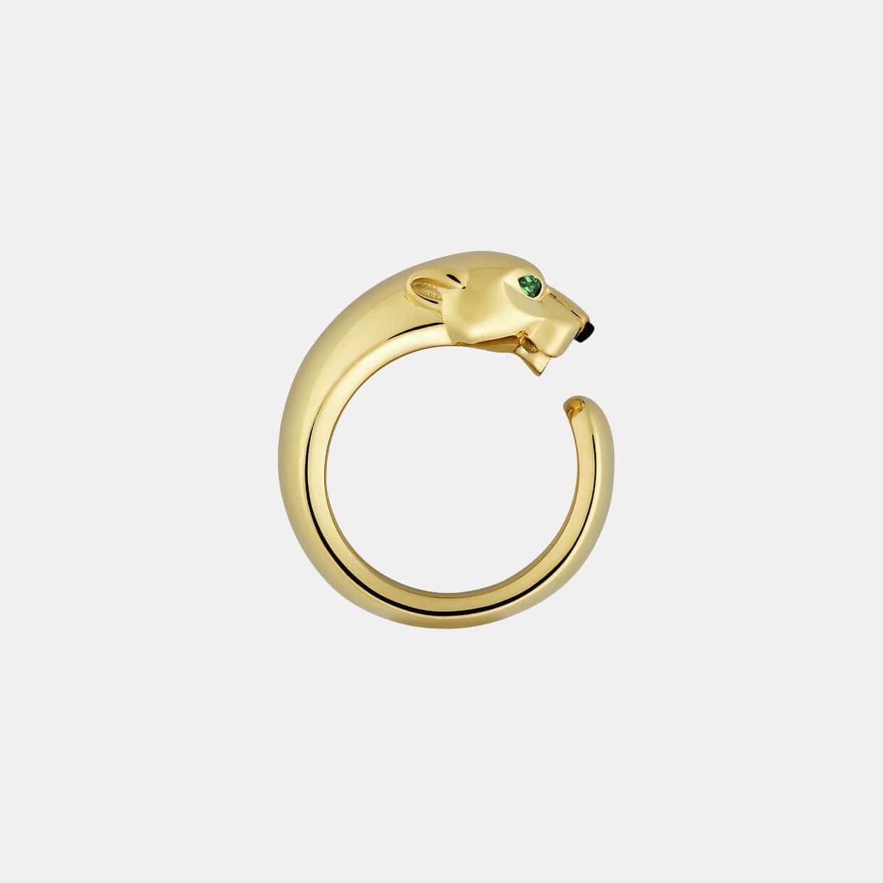 Bague Panthère Or jaune Grenat