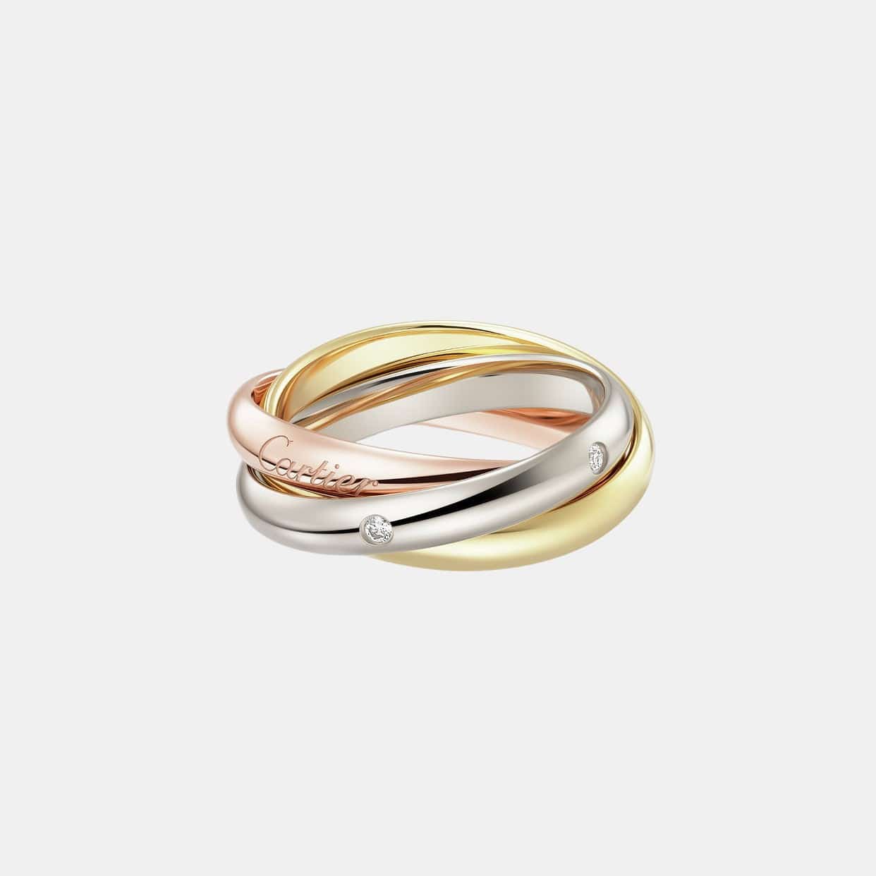 Bague Trinity Moyen Modèle 5 Diamants