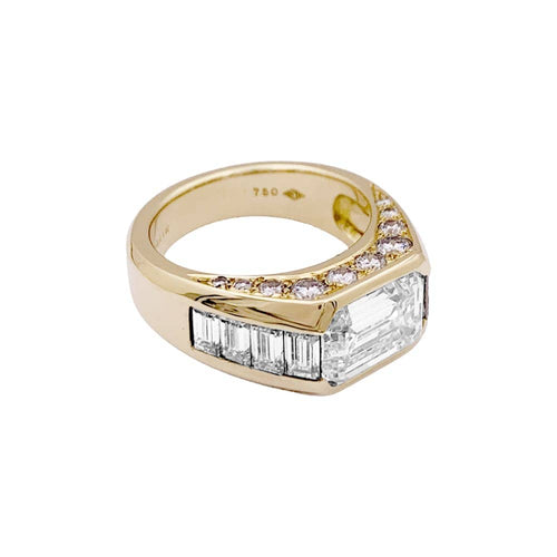 Bague 51 OJ Perrin - Bague en or jaune 750 et diamants 58 Facettes 35161