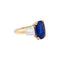 Bague 56 Bague saphir 5,86 ct et diamants en or jaune et platine 58 Facettes 34920