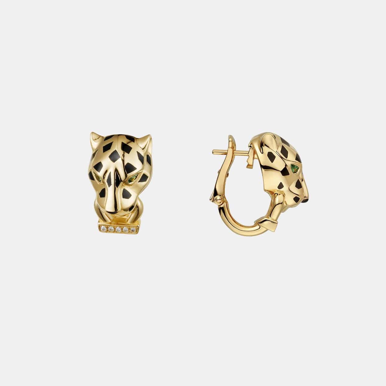 Boucles d'oreilles Panthère Or jaune Diamant