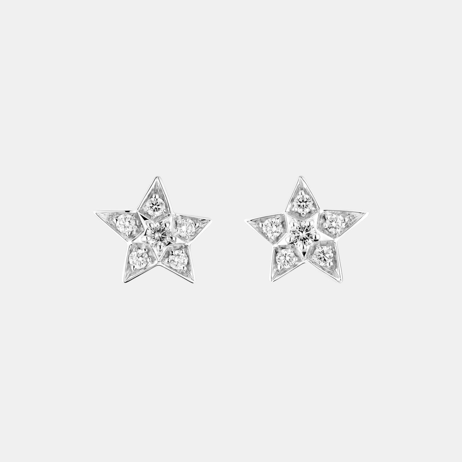 Boucles d'oreilles Comète Or blanc Diamant